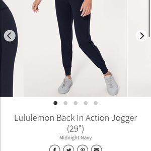 Lululemon Back In Action Jogger